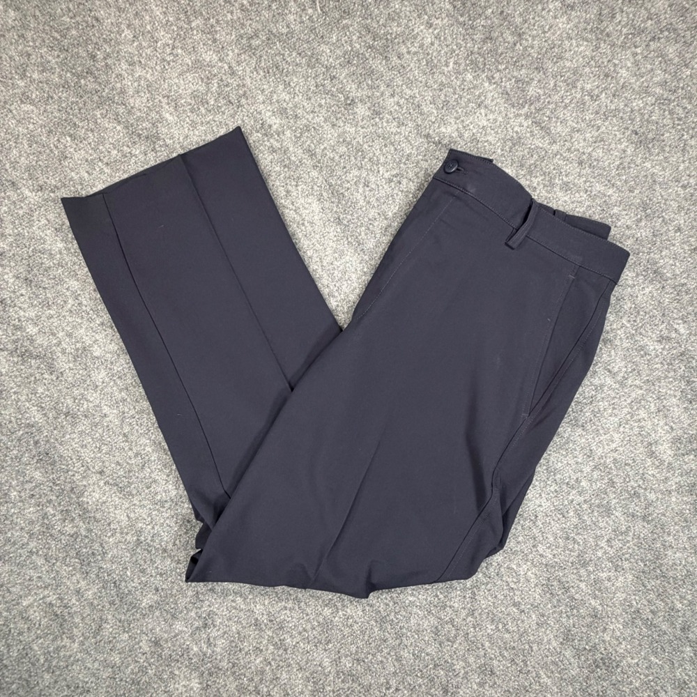 FootJoy Performance Golf Pants Mens 38x31 Navy Blue Flat Front Stretch 0769
